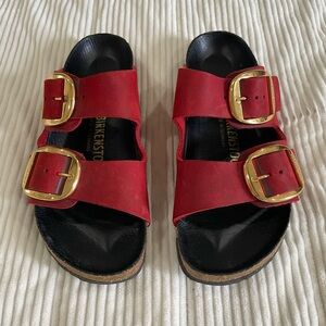 Birkenstock Arizona Big Buckle, Fire Red